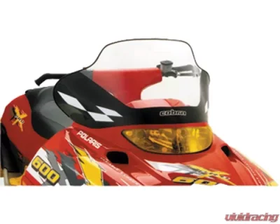 PowerMadd Windshield Tall 14.75 inch Clear with Black Base & White Checks Polaris Edge 1999-2004 - 11540