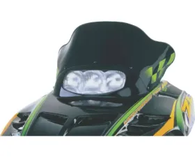 PowerMadd Windshield Low 14 inch Black with Green Checks Arctic Cat ZR2 1998-2000