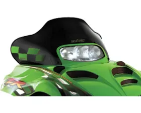 PowerMadd Windshield Low 13.75 inch Black with Green Checks Arctic Cat ZR3 2000-2007