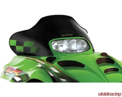 PowerMadd Windshield Low 13.75 inch Black with Green Checks Arctic Cat ZR3 2000-2007 - 12320