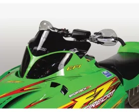 PowerMadd Windshield Extreme Low 7 inch Black Arctic Cat Firecat 2002-2006