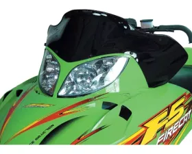 PowerMadd Windshield Low 14.25 inch Black Arctic Cat Firecat 2002-2006