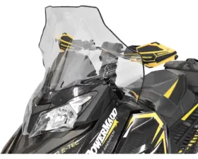 PowerMadd Windshield Cobra Tall 19 inch Clear with Black Fade Ski-Doo Rev XS 2013-2019