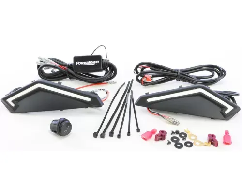PowerMadd Handguards Light Cover Kit Star LED Vent - 34290