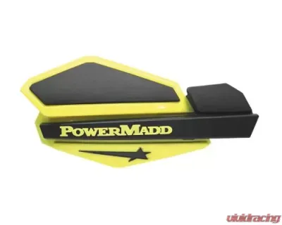 PowerMadd Star Series Handguards Suzuki/Polaris Yellow/Black - 34206