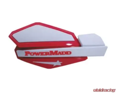 PowerMadd Star Series Handguards Red/White - 34222
