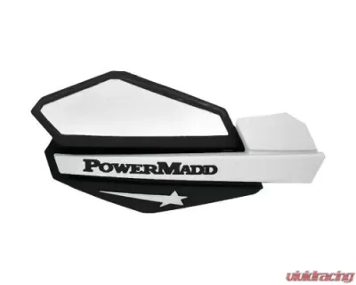 PowerMadd Star Series Handguards Black/White - 34228