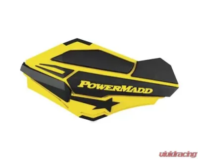 PowerMadd Sentinel Handguards Suzuki Yellow/Black - 34406