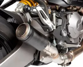 HotBodies MGP Stinger Exhaust Slip-On Ducati Monster 821 Dark|Stealth|Stripe|1200S Stripe 2015-2019