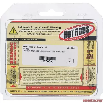 Hot Rods Transmission Bearing Kit Honda CRF 450 R | RWE | RX 2019-2021 - HR00093
