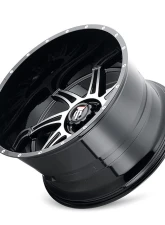 American Truxx Vortex Wheel 22x12 6x135 -44mm Black Machined                                     - AT162-22236BM-44 - Image 3