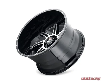American Truxx Vortex Wheel 22x12 6x135 -44mm Black Machined - AT162-22236BM-44