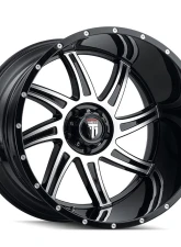 American Truxx Vortex Wheel 22x12 6x135 -44mm Black Machined                                     - AT162-22236BM-44 - Image 3