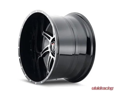American Truxx Ninja Wheel 22x14 6x135 -76mm Black Milled - AT163-22436M-76
