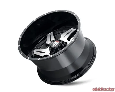 American Truxx Ninja Wheel 22x14 6x135 -76mm Black Milled - AT163-22436M-76