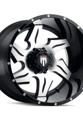 American Truxx Ninja Wheel 22x14 6x135 -76mm Black Milled                                     - AT163-22436M-76 - Image 3