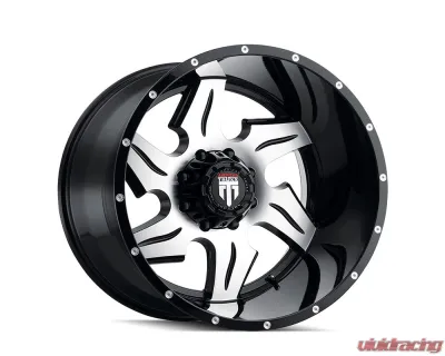 American Truxx Ninja Wheel 22x14 6x135 -76mm Black Milled - AT163-22436M-76