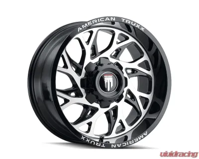 American Truxx Destiny Wheel 24x14 8x170 -76mm Black Milled - AT1913-24470M-76
