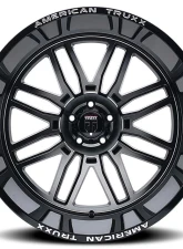 American Truxx AT1915 Restless 24x14 8x170 -76mm 125.2mm Black Milled                                     - AT1915-24470M - Image 3