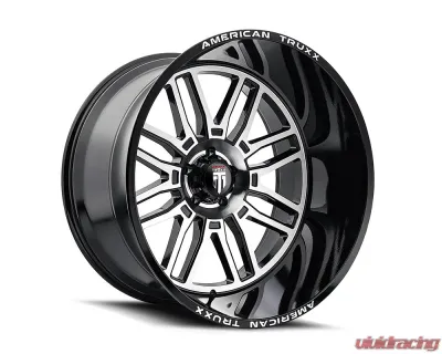 American Truxx AT1915 Restless 24x14 8x170 -76mm 125.2mm Black Milled - AT1915-24470M