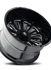 American Truxx AT1916 Butcher Wheel 24x14 6x135 -76mm 87.1mm Black Milled                                     - AT1916-24436M - Image 2
