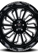 American Truxx AT1916 Butcher Wheel 24x14 6x135 -76mm 87.1mm Black Milled                                     - AT1916-24436M - Image 3