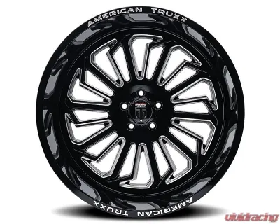 American Truxx AT1916 Butcher Wheel 24x14 6x135 -76mm 87.1mm Black Milled - AT1916-24436M