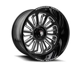 American Truxx AT1916 Butcher Wheel 20x12 6x135 -25mm 87.1mm Black Milled