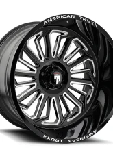 American Truxx AT1916 Butcher Wheel 24x14 6x135 -76mm 87.1mm Black Milled                                     - AT1916-24436M - Image 3
