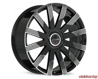 Gianelle Beirut Wheel 24x10 +15 Gloss Black Machined Face - GA-2410LS15GABEIMB