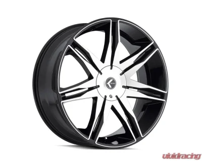 Kraze Epic Wheel 24x9.5 5x127 | 5x5 18mm Black/Machined - KR143-24952BM18