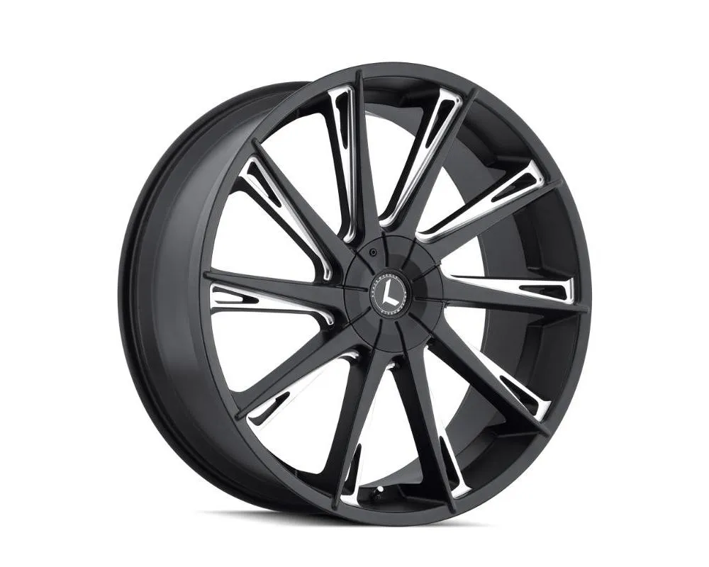 かりめろ Kraze KR144-22937M30 Swagg Wheel 22x9.5 6x135 Black/Milled