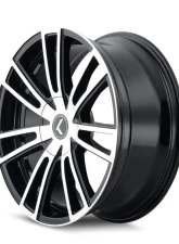 Kraze Spectra Wheel 22x8.5 5x110 38mm Gloss Black/Machined                                     - KR183-22860BM38 - Image 2