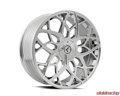 Kraze Ricochet Wheel 20x8.5 5x115 | 5x120 38mm Chrome - KR184-2818C38