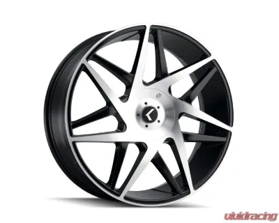 Kraze Phase Wheel 20x8.5 5x112 38mm Black/Machined Face - KR192-2816BM38