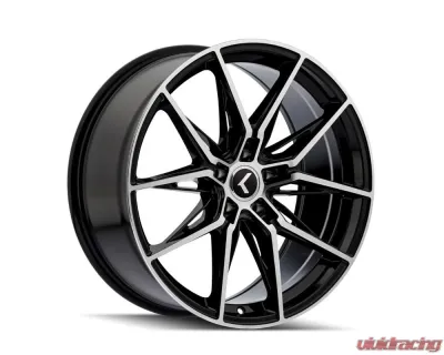 Kraze Evolve Wheel 20x9 5x112 35mm Gloss Black Machined - KR196-2945BM35