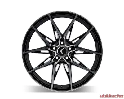 Kraze Evolve Wheel 20x9 5x112 35mm Gloss Black Machined - KR196-2945BM35