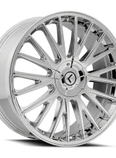 Kraze Double Down Wheel 17x8 5x108 | 5x114.3 38mm Chrome                                     - KR185-7814C38 - Image 3