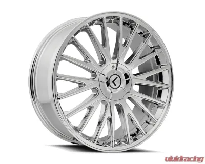 Kraze Double Down Wheel 17x8 5x108 | 5x114.3 38mm Chrome - KR185-7814C38