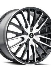 Kraze Wheels Kraze Double Down Wheel 18x8 5x112 5x120 40mm Gloss Black Machined                                     - KR185-8809BM40 - Image 3