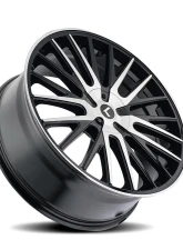 Kraze Wheels Kraze Double Down Wheel 18x8 5x112 5x120 40mm Gloss Black Machined                                     - KR185-8809BM40 - Image 2