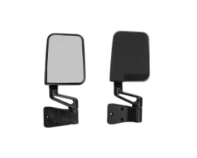 Omix Black Door Mirror Kit Jeep Wrangler TJ | Wrangler YJ 1987-2002