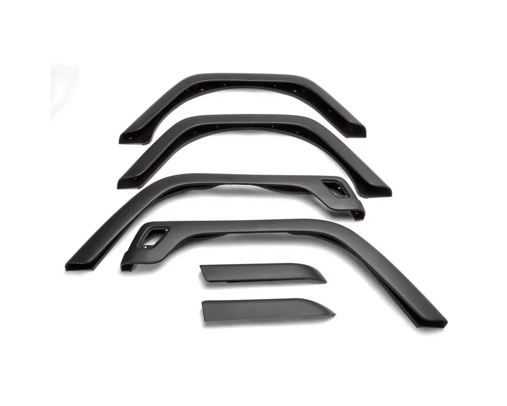Omix 6-Piece Fender Flare Kit- 97-06 Jeep Wrangler - 11603.11