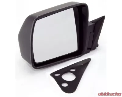 Omix Black Manual Left Side Mirror 84-96 Cherokee (XJ) - 12035.09