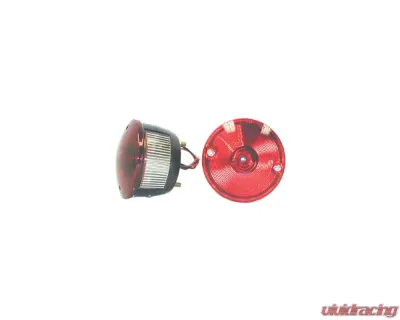 Omix Left Round Tail Lamp 45-75 Willys CJ Models - 12403.01