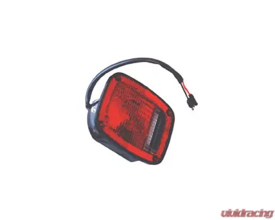 Omix Left Black Tail Lamp 76-80 Jeep CJ Models - 12403.03