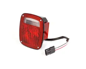 Omix Tail Light Black Housing RH 87-90 Jeep Wrangler