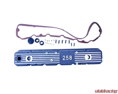 Omix Aluminum Valve Cover Blk 258 81-87 CJ & Wrangler - 17401.15