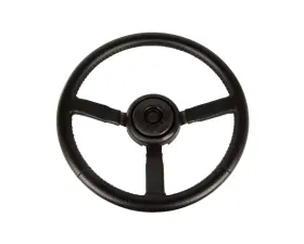 Omix Steering Wheel Sport Leather Black- Jeep XJ/YJ