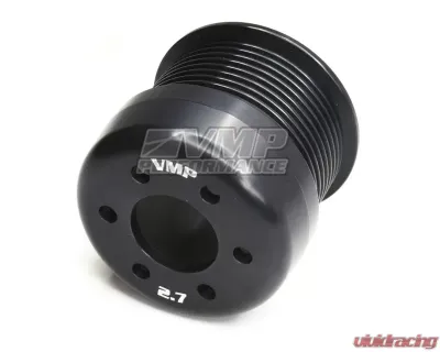 VMP Performance 2.7" 10 Rib Bolt-On Pulley 6-Bolt Ford Mustang Shelby GT500 2007-2014 - VMP-27-10-B
